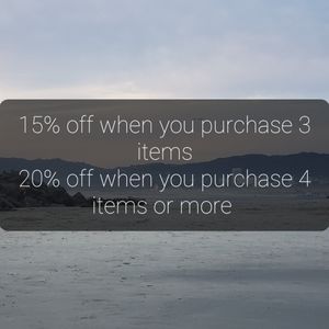 15% off 3 20% off 4